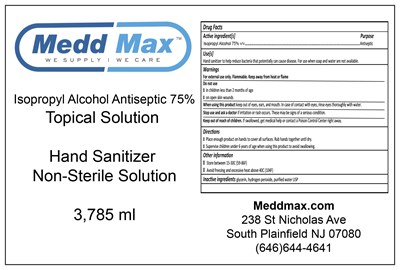 Gallon Medd Max (Medd Maxx Isopropyl Alcohol 75)